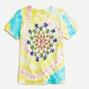 Grateful Dead Tie Dye Pastel Graphic T-Shirt Festival Rock Band Size M Girls